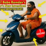 Patanjali electric scooter review 2026 showing scooter on road with rider and price shock highlight