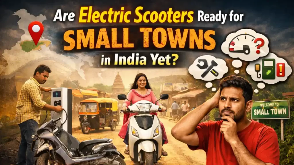 Electric scooters in small towns of India