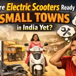 Electric scooters in small towns of India
