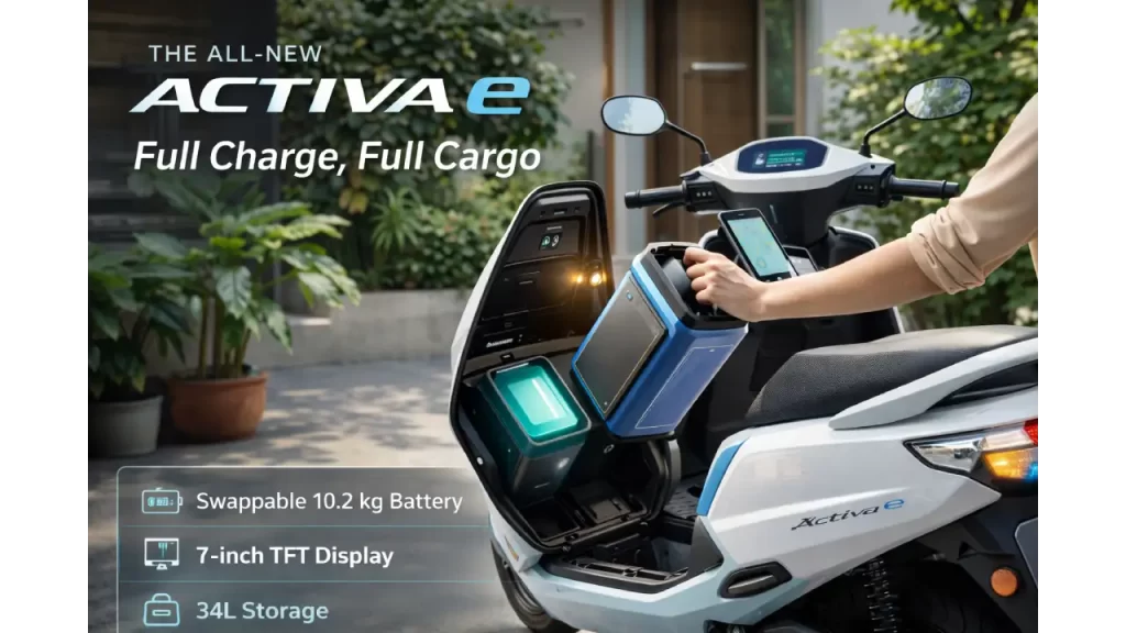 Honda Activa e with swappable battery