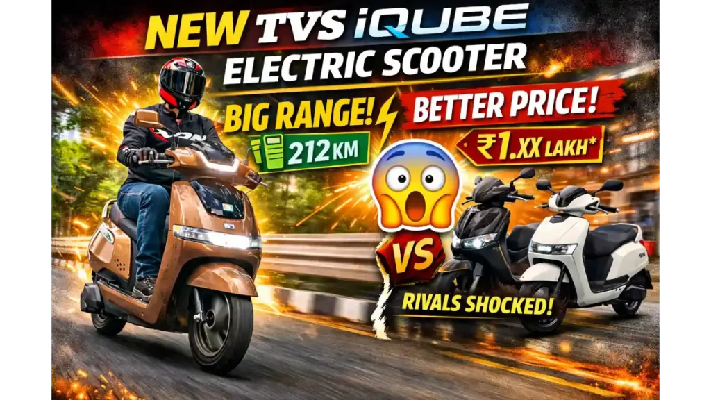 New TVS iQube electric scooter promo