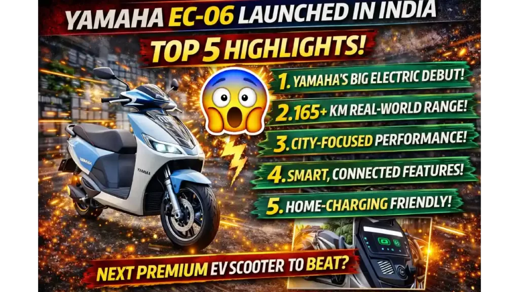 Yamaha EC-06 launch highlights in India