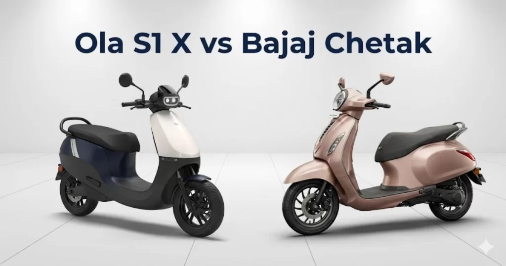 Ola S1 X vs Bajaj Chetak detailed comparison under 1 lakh 2026 which electric scooter to buy